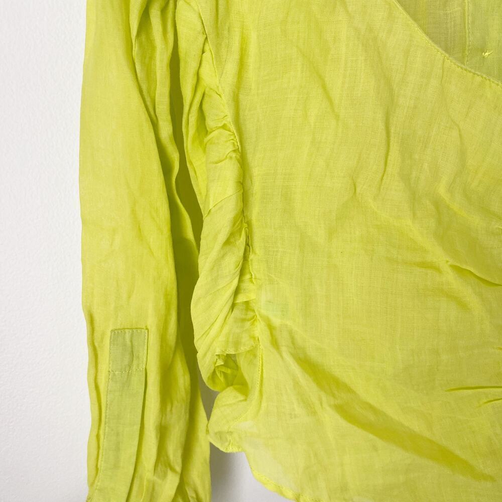 Zara Limited Edition Tie Front Open-Back Button Down - Picture 11 of 14